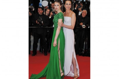 margaret qualley elie saab andie macdowell armani
