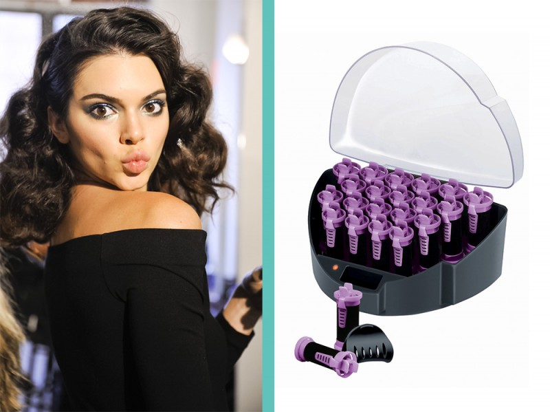 styler capelli ferro Bigodini Riscaldati