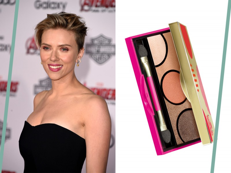 trucco occhi verdi Scarlett Johansson