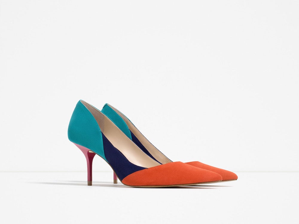 SCARPE CON TACCO SCOLLO E ALLACCIATURA - Blu | ZARA Italia / Italy