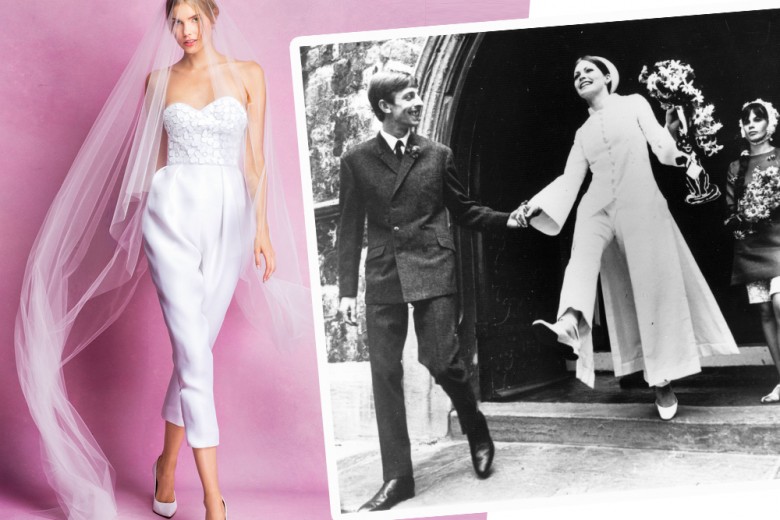 Sposa in pantaloni: i completi e le jumpsuit per la sposa