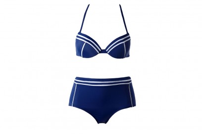 bikini blu e bianco calzedonia