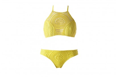bikini giallo crochet calzedonia