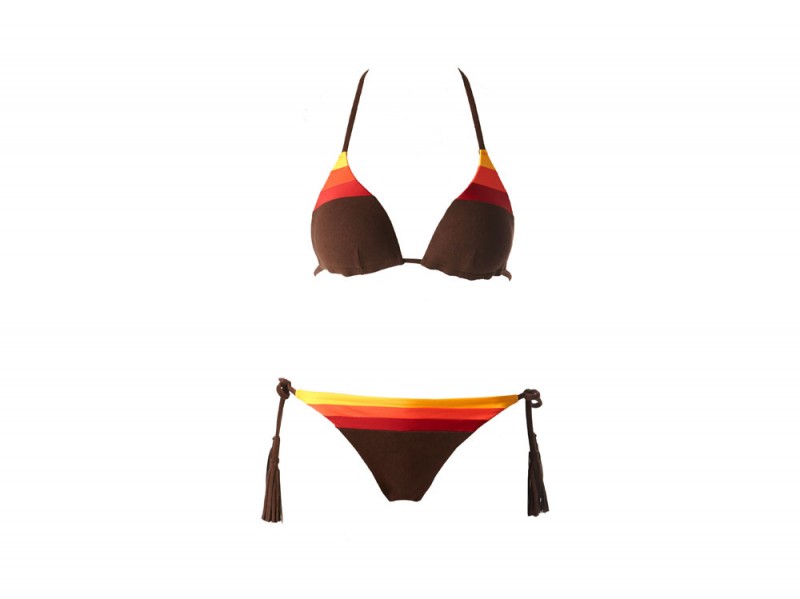 bikini marrone calzedonia