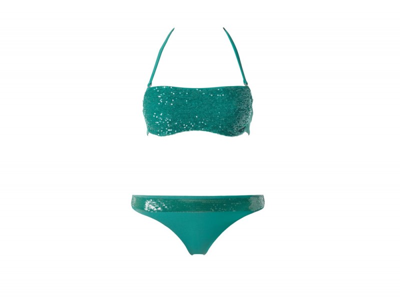 bikini verde strass calzedonia