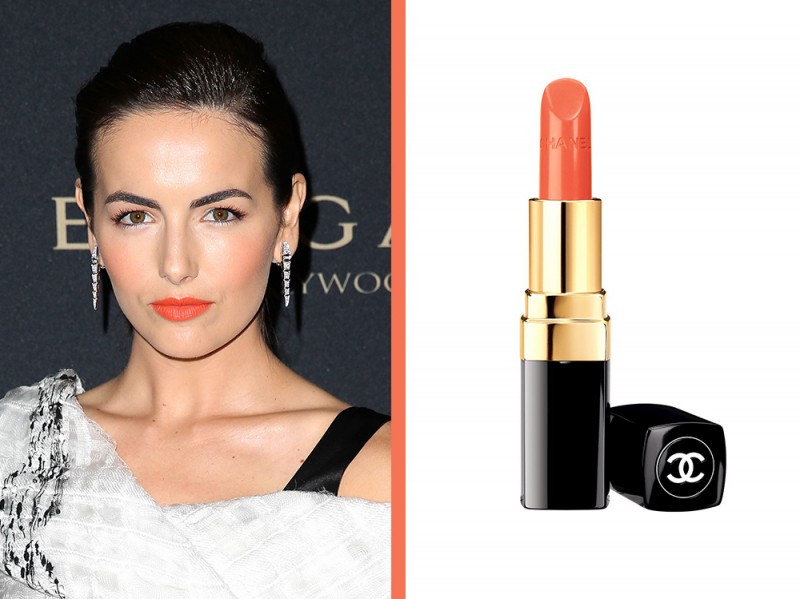 rossetto-arancione-a-chi-sta-bene-Camille-Belle-chanel-rouge-coco-sari-dore