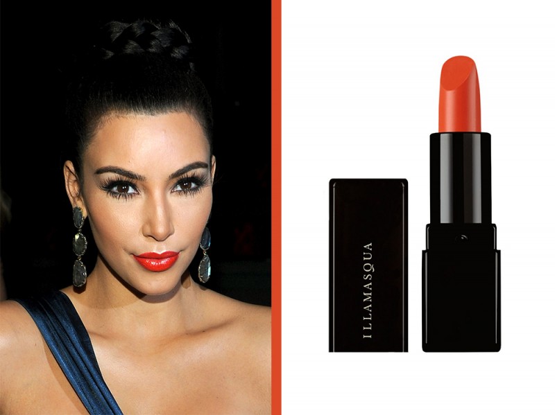 rossetto-arancione-a-chi-sta-bene-Kim-kardashian-illamasqua-lipstick-flare
