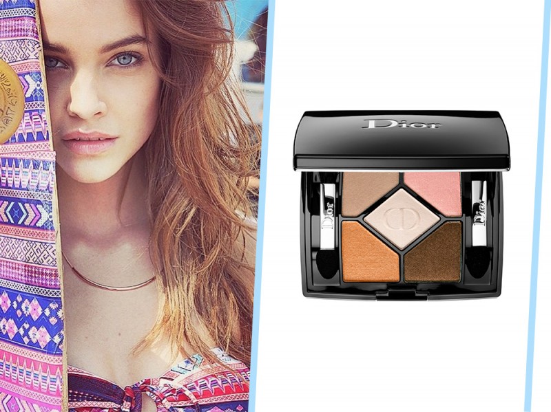 trucco occhi azzurri da giorno Barbara Palvin