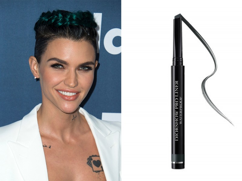 trucco occhi azzurri sera Ruby Rose