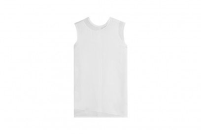 DKNY top seta bianco