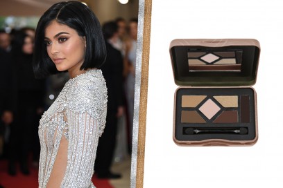 Kylie Jenner trucco occhi marroni da sera