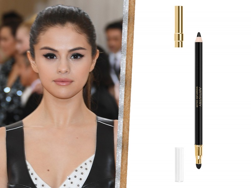 Selena Gomez trucco occhi marroni da sera