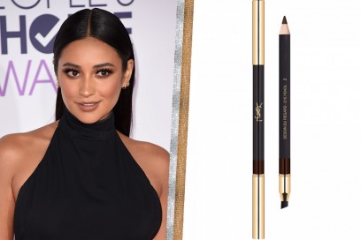 Shay Mitchell trucco occhi marroni da sera