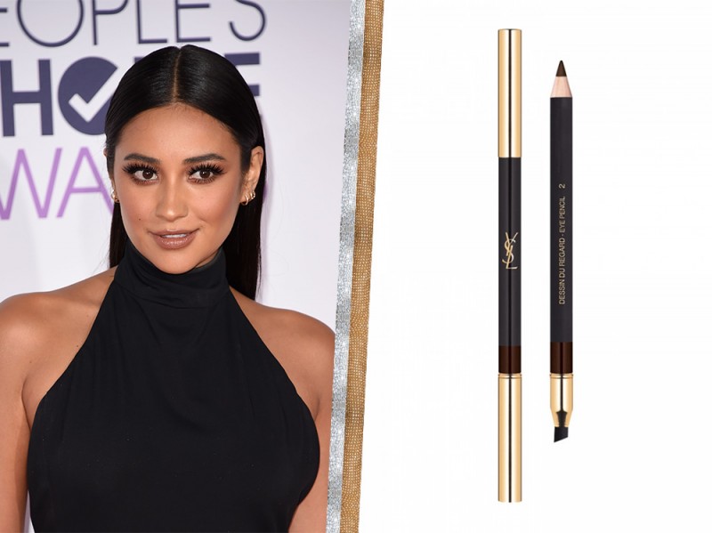 Shay Mitchell trucco occhi marroni da sera