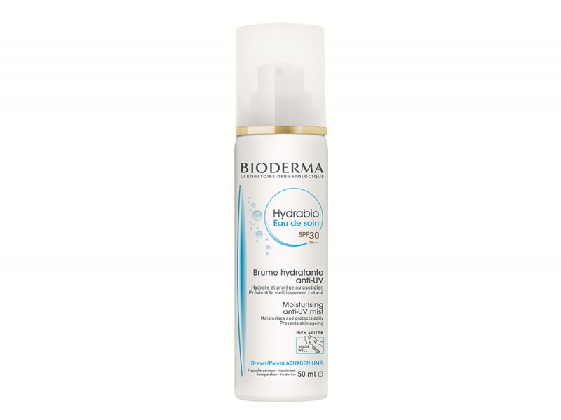 abbronzatura-viso-consigli-bioderma-Hydrabio-Eau-De-Soin-SPF30