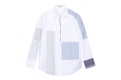 acne studios camicia patchwork righe