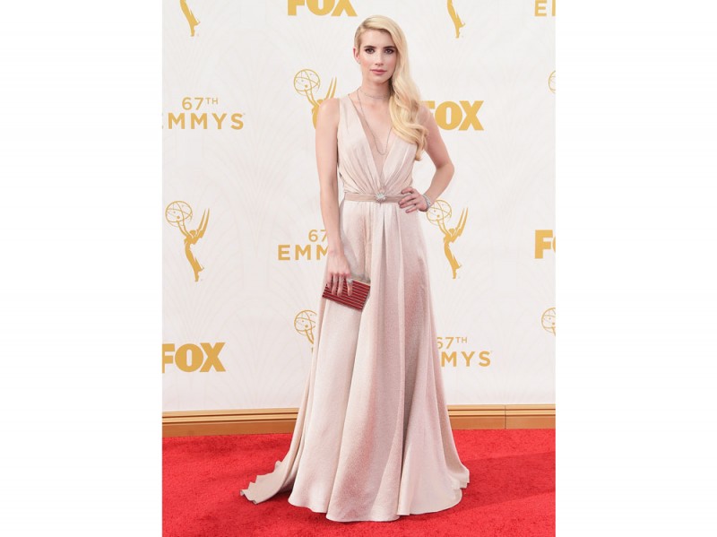 emma roberts abito Jenny Packham