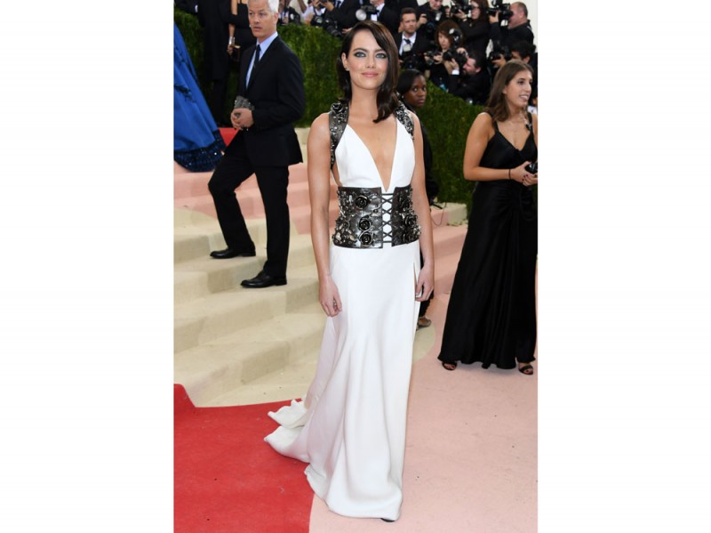 emma stone met gala 2016 abito prada