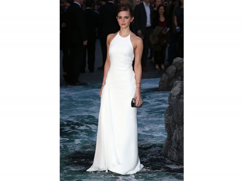 emma watson longdress bianco ralph lauren collection