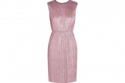 gucci abito rosa corto metal