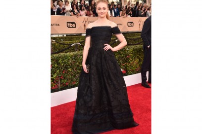 sophie turner in carolina herrera screen actor getty