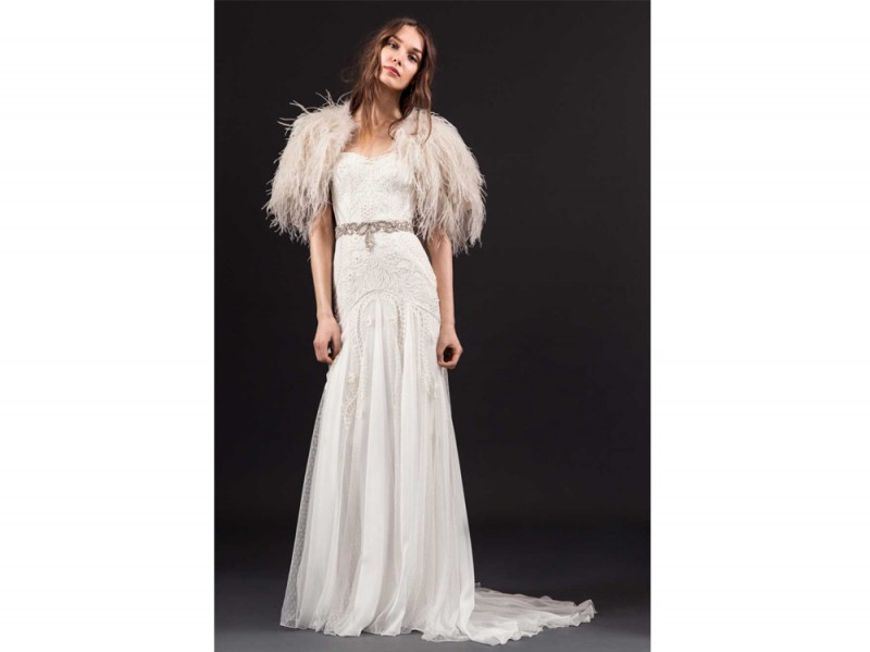 temperley-london-abito-LUCIE-DRESS-WITH-FEATHERED-CAPE-AND-BEATRICE-BELT