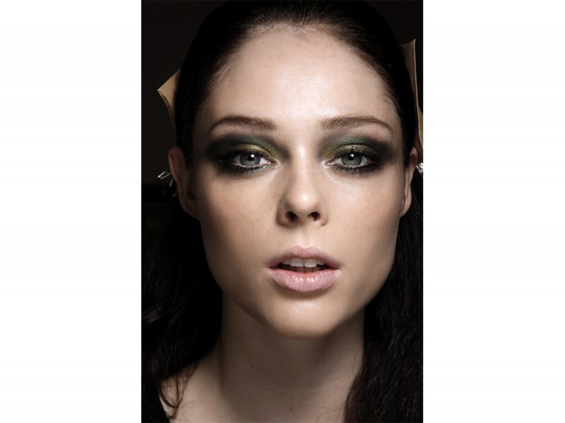 trucco-occhi-verde-sfumato-Aquascutum