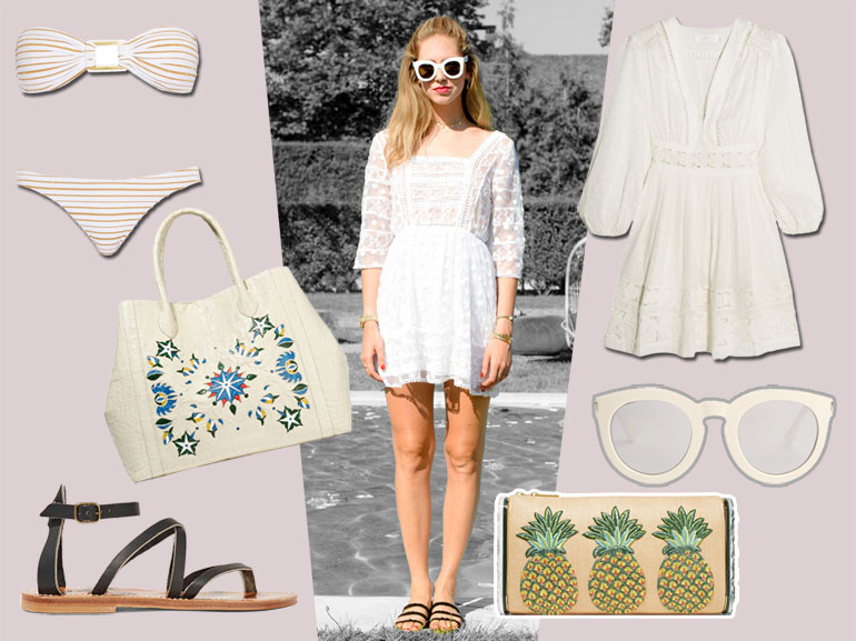 cover il look di chiara ferragni per un party in piscina mobile