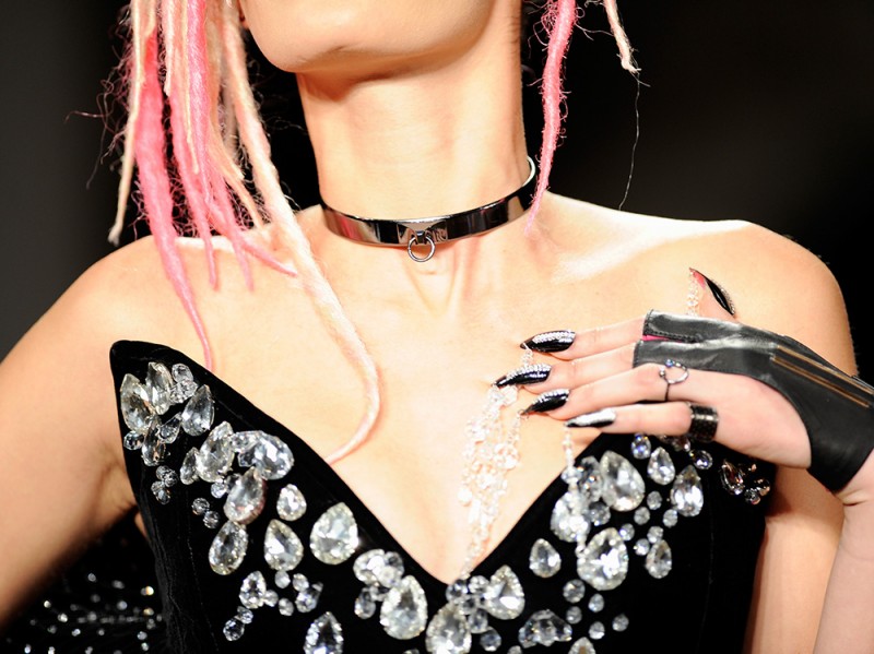 nail art nero ai 16 argento