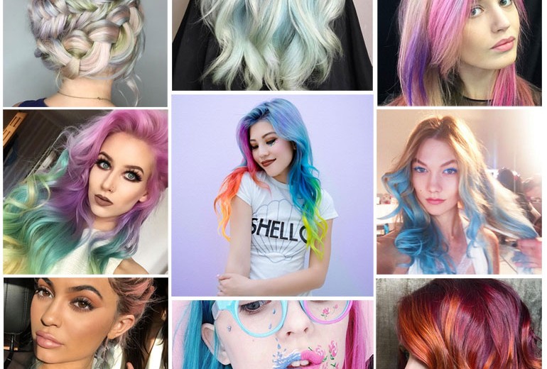 Rainbow Hair: la tendenza capelli da Instagram alle star