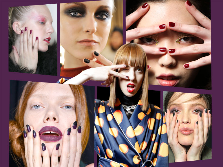 tendenza unghie dark autunno inverno 2016 2017 MOBILE