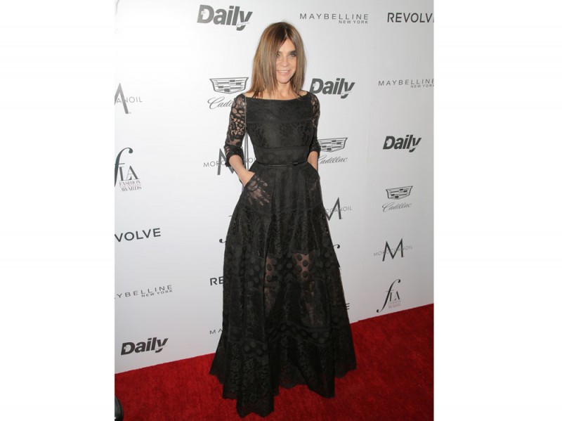 carine roitfeld gown dress nero olycom