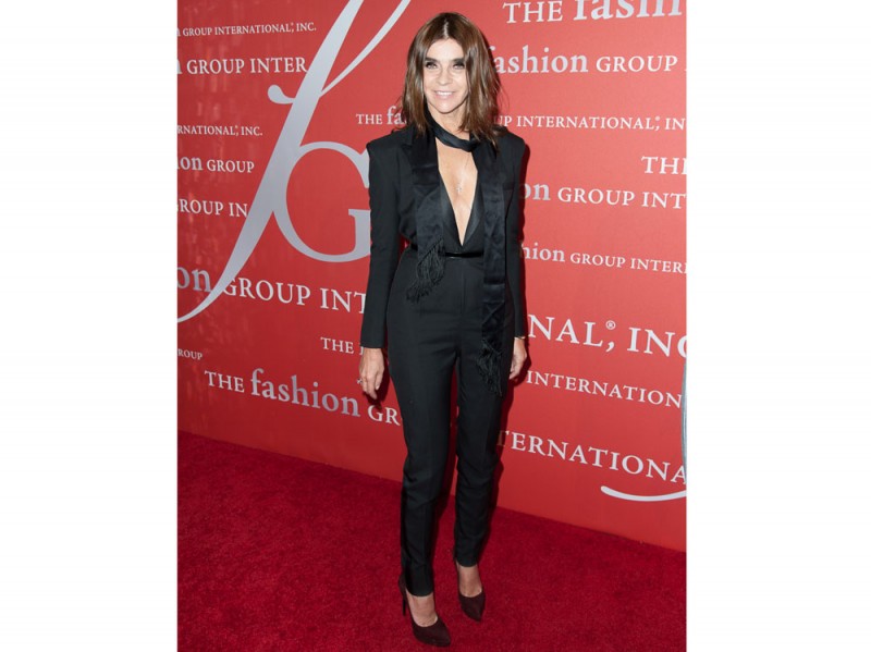 carine roitfeld tailleur pantalone nero