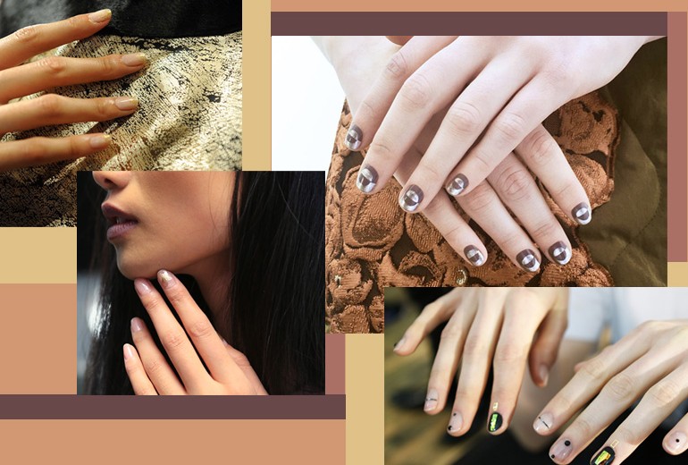 Unghie: nail art metalliche per l’Autunno-Inverno 2016-17