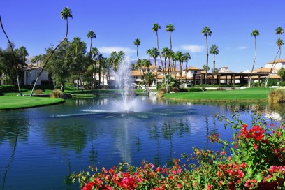 View of Golf Resort in Palm Springs California; Shutterstock ID 64435084