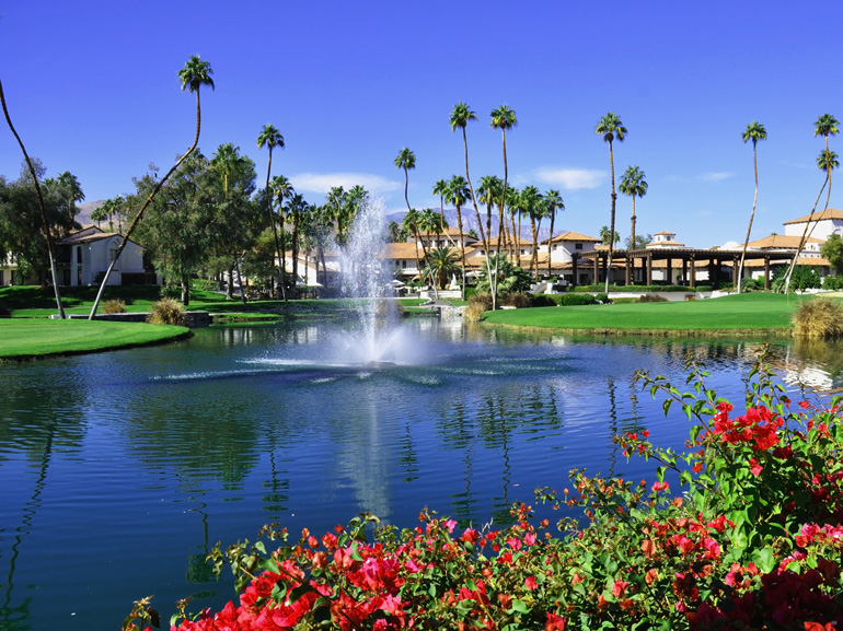 View of Golf Resort in Palm Springs California; Shutterstock ID 64435084