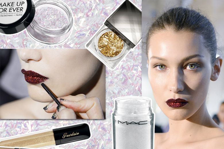 Make up glitter: il trucco scintillante su occhi, labbra e unghie