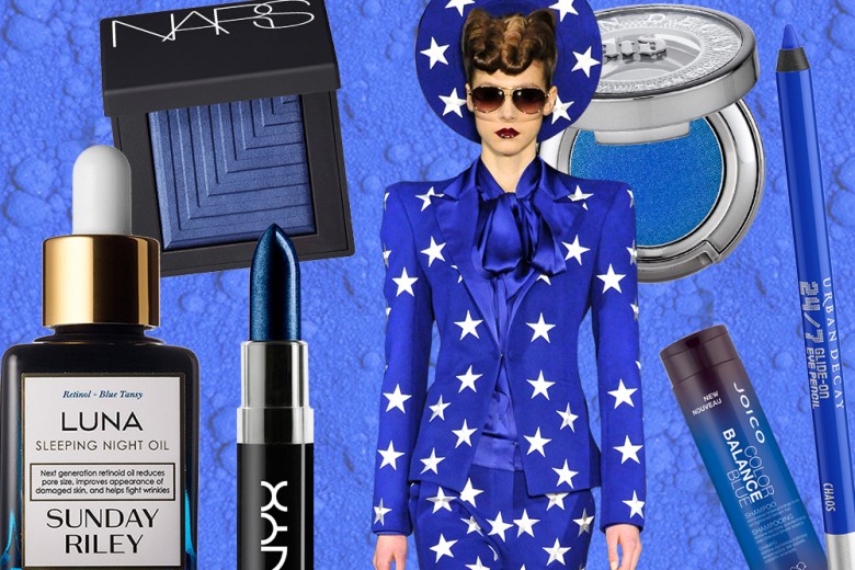 Trucco blu elettrico: prodotti beauty e make up must have