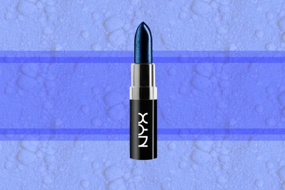 trucco blu elettrico rossetto nyx cosmetics