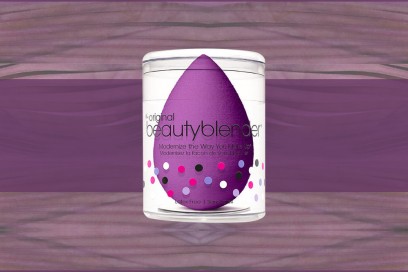 trucco viola beauty blender