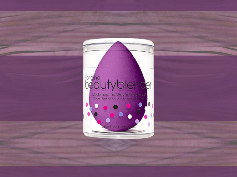 trucco viola beauty blender