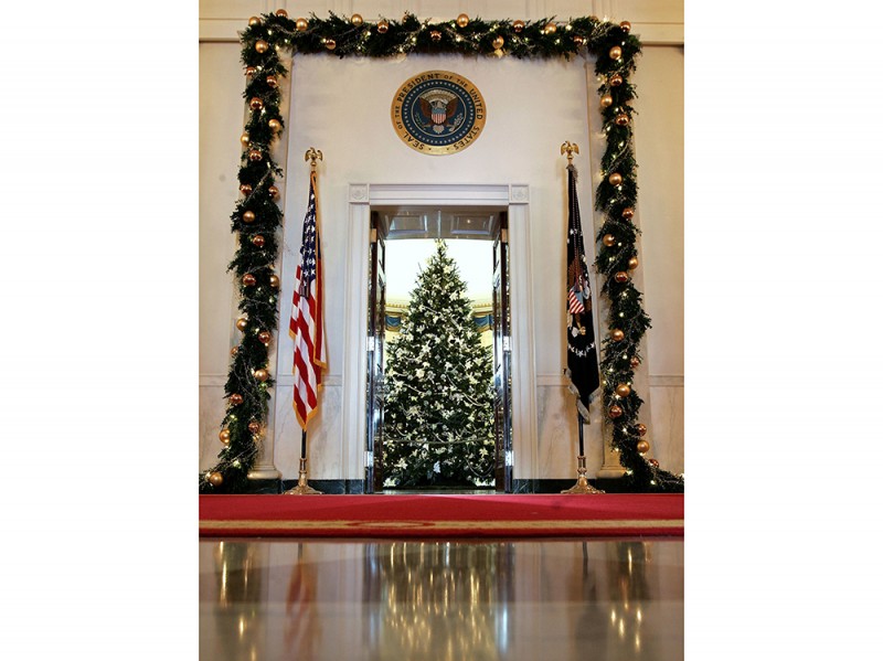 Laura Bush Presents White House Holiday Decorations