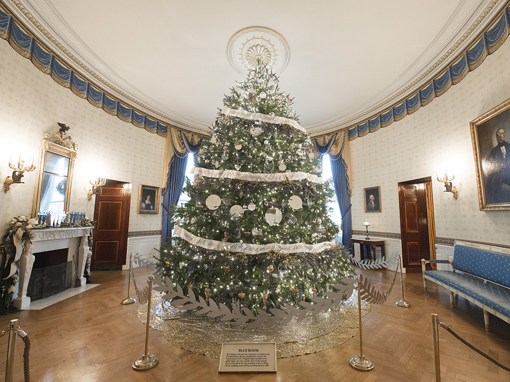 Foto Alberi Di Natale In Casa.Gli Alberi Di Natale Piu Belli Della Casa Bianca Grazia