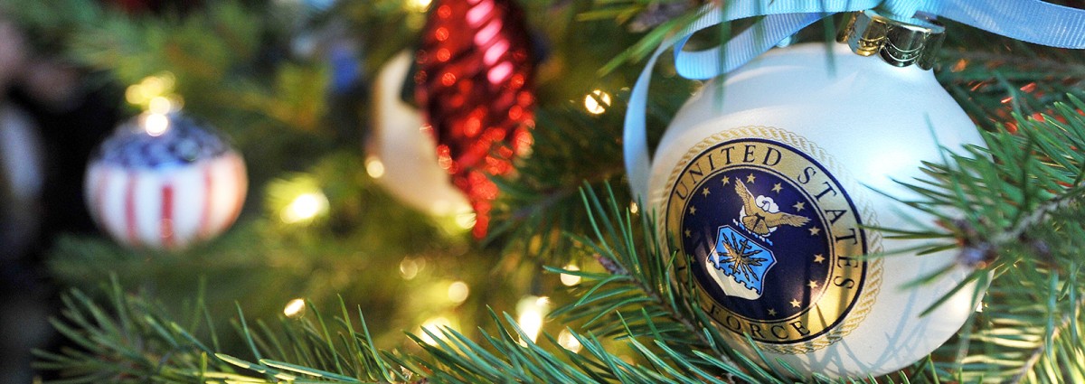 A decorated Christmas tree is pictured d