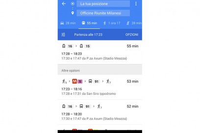mezzi pubblici google maps