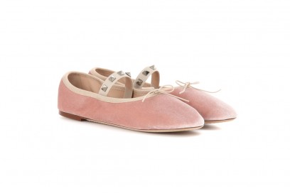 valentino-ballerine-velluto-rosa