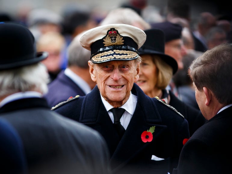 Duke Of Edinburgh And Prince Harry Visit The Fields Of Remembrance