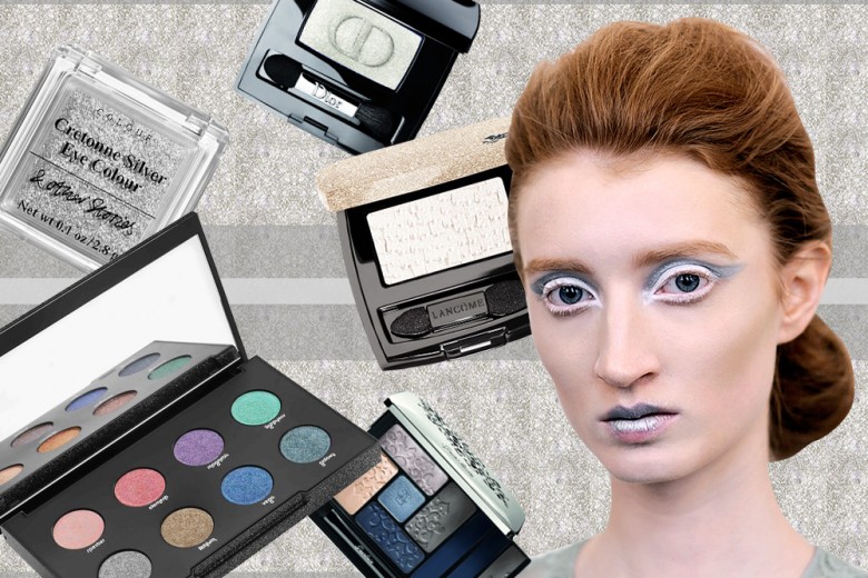 Trucco occhi bianco ghiaccio e argento: il make up nei colori della neve