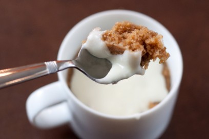 mug cake mela e cannella