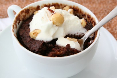 mug cake nocciole cioccolato